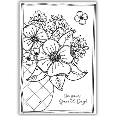 Julie Hickey Designs Clear Stamps - Flowers for Jean